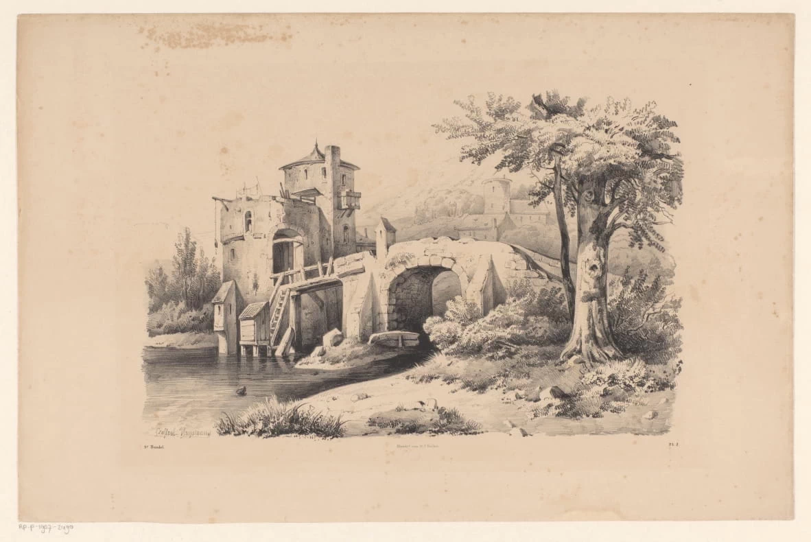 Paesaggio con ponte e torre - Rijks Museum, Amsterdam